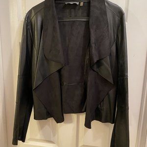Bagatelle Draped Faux Leather Jacket - Never Worn - NEW!
